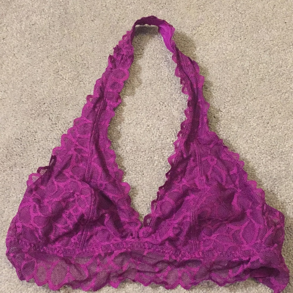 Pink Halter Bralette Size Small